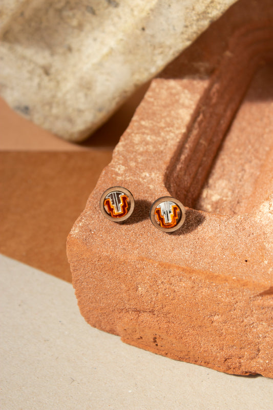 Litza Stud - Orange image 1