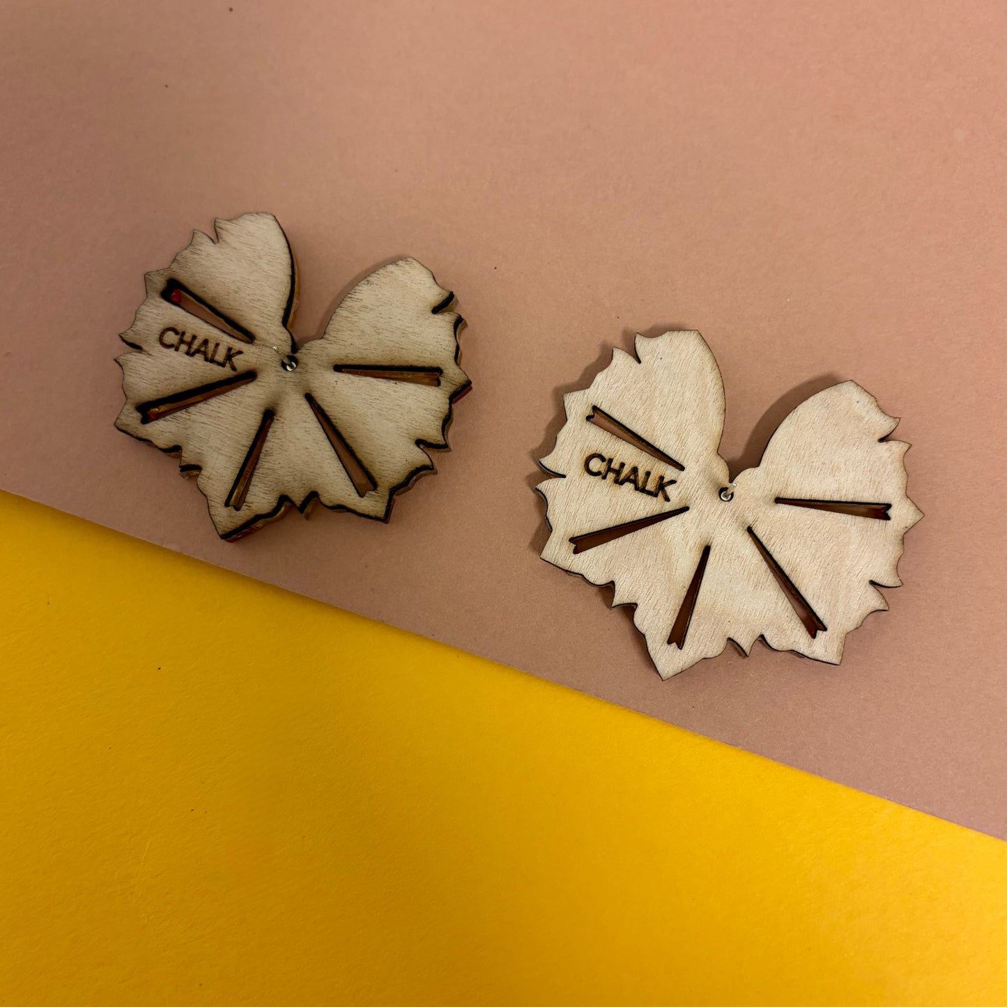 Moyo Earrings - Gold & Cherry SAMPLE