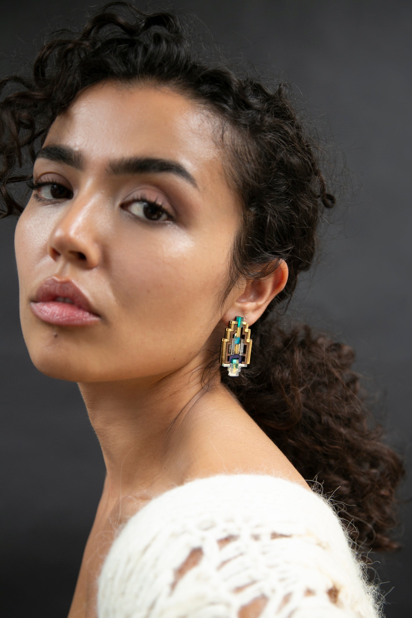 Aklla Earrings - Jade image 1