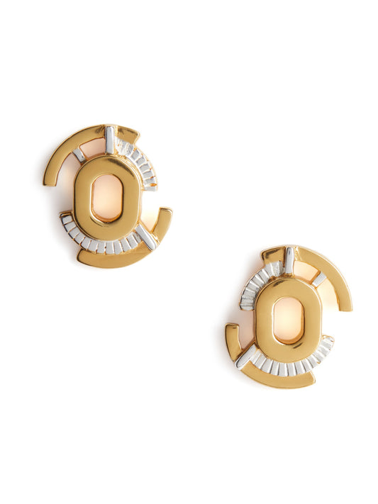 Gaia Studs - Gold & Silver image 0