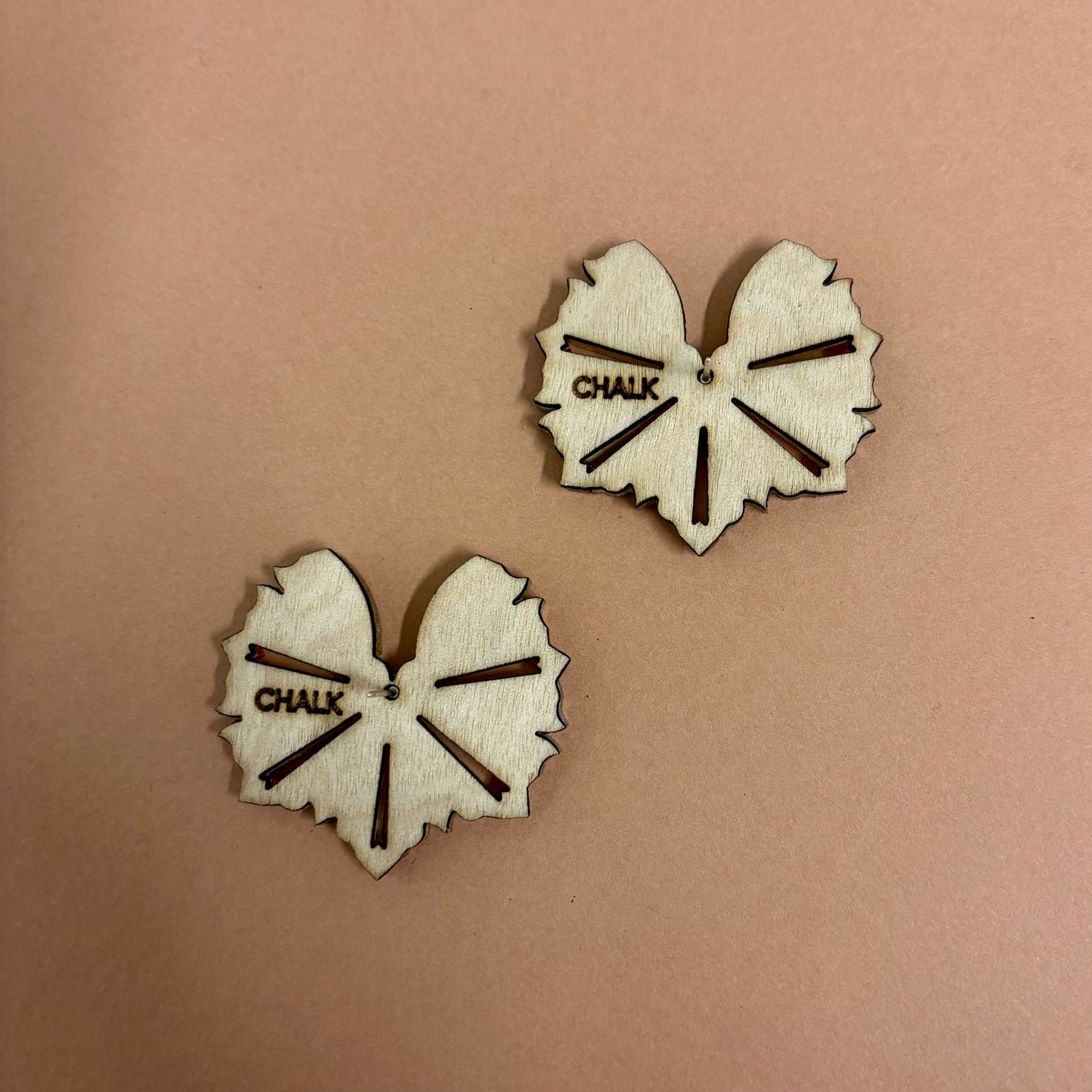 Moyo Earrings - Gold & Cherry SAMPLE