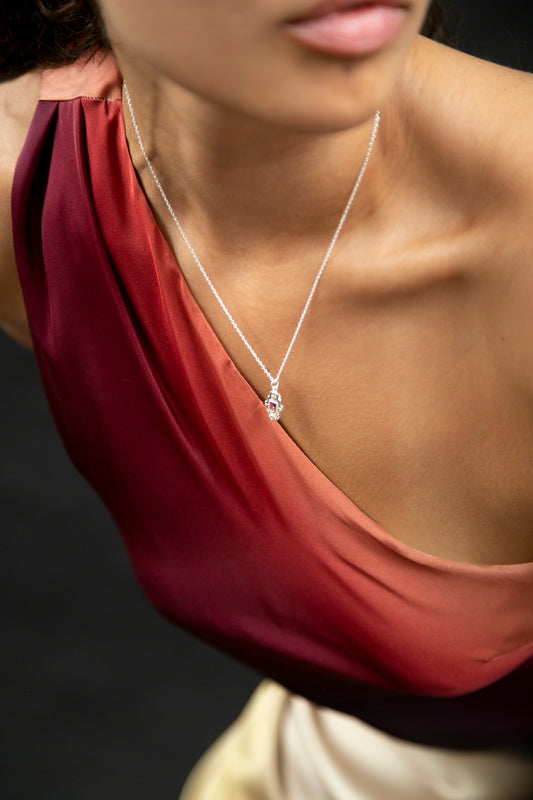 Mayan Necklace  - Pink Topaz image 1