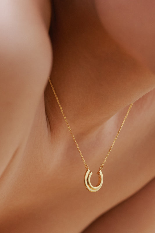 Mini Stepped Necklace - Gold