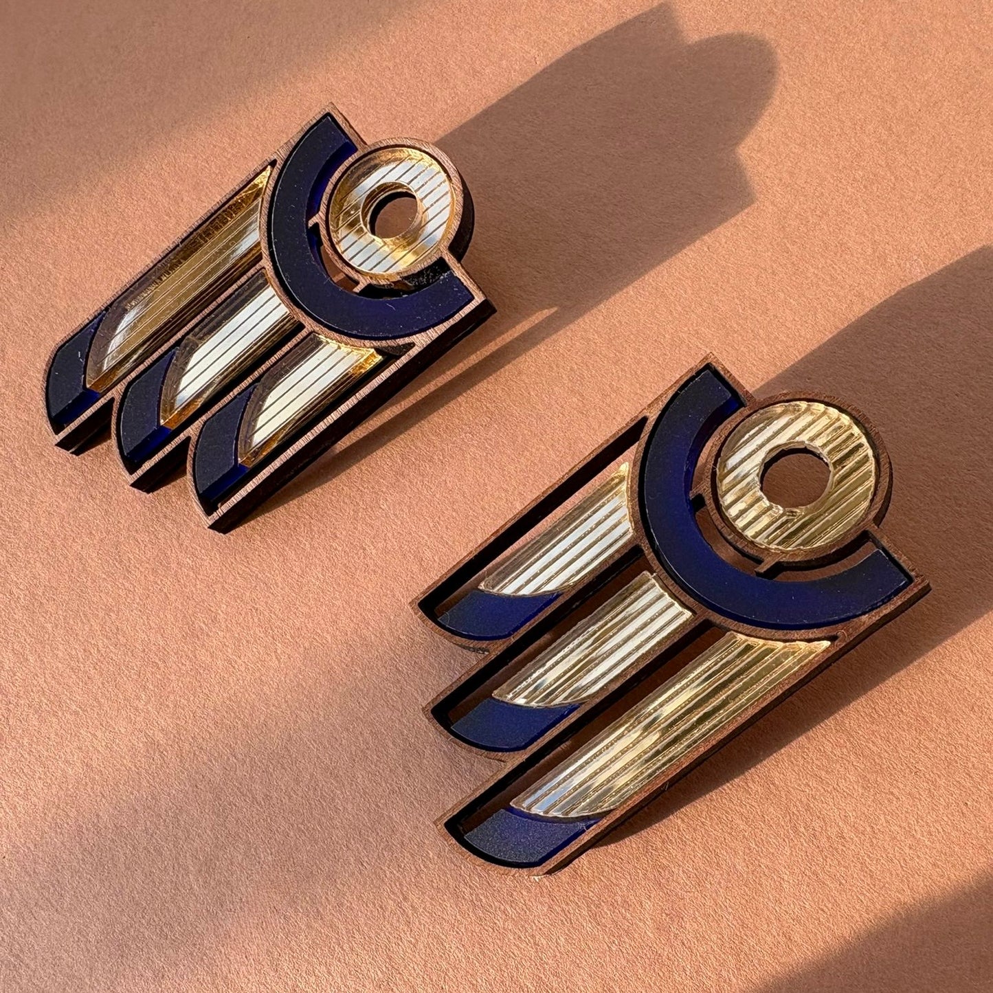 Balcony Earrings - Navy SECONDS