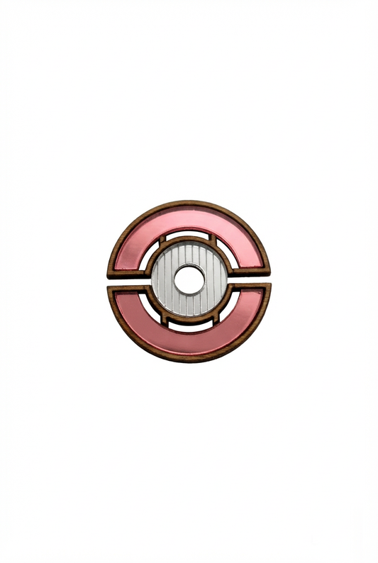 Barbican Brooch - Pink Silver