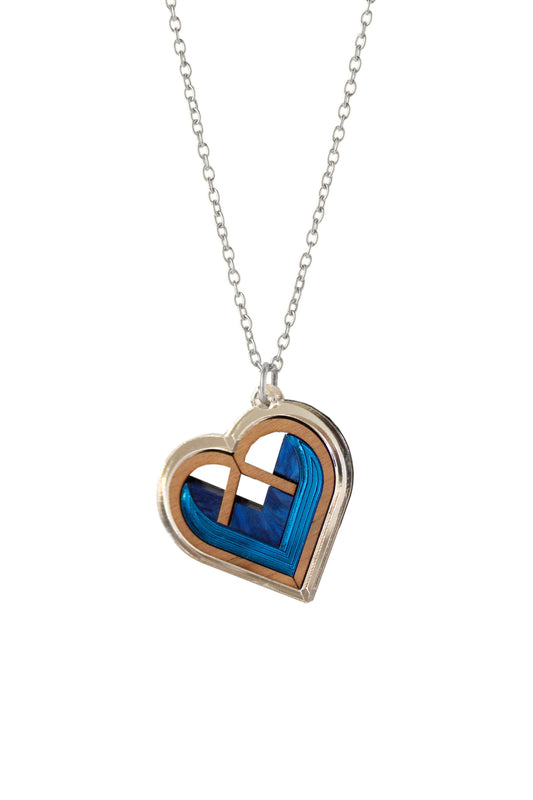 Jaan Heart Necklace - Lapis