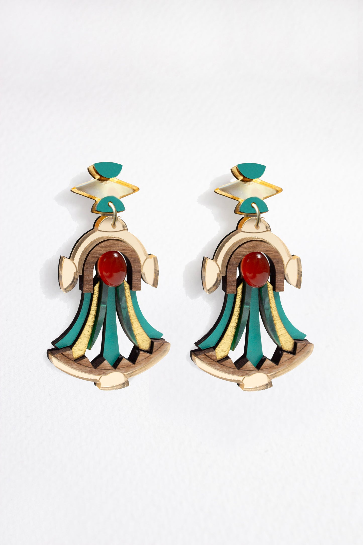 Cleopatra Earrings - Carnelian