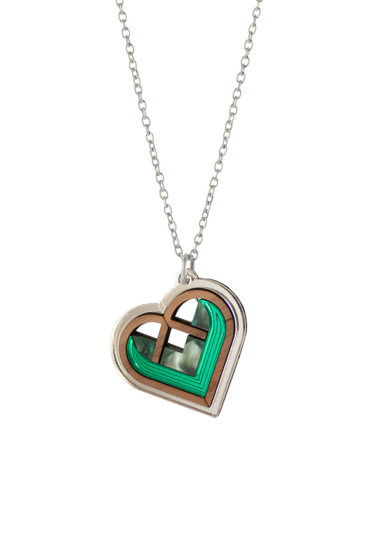 Jaan Heart Necklace - Jade