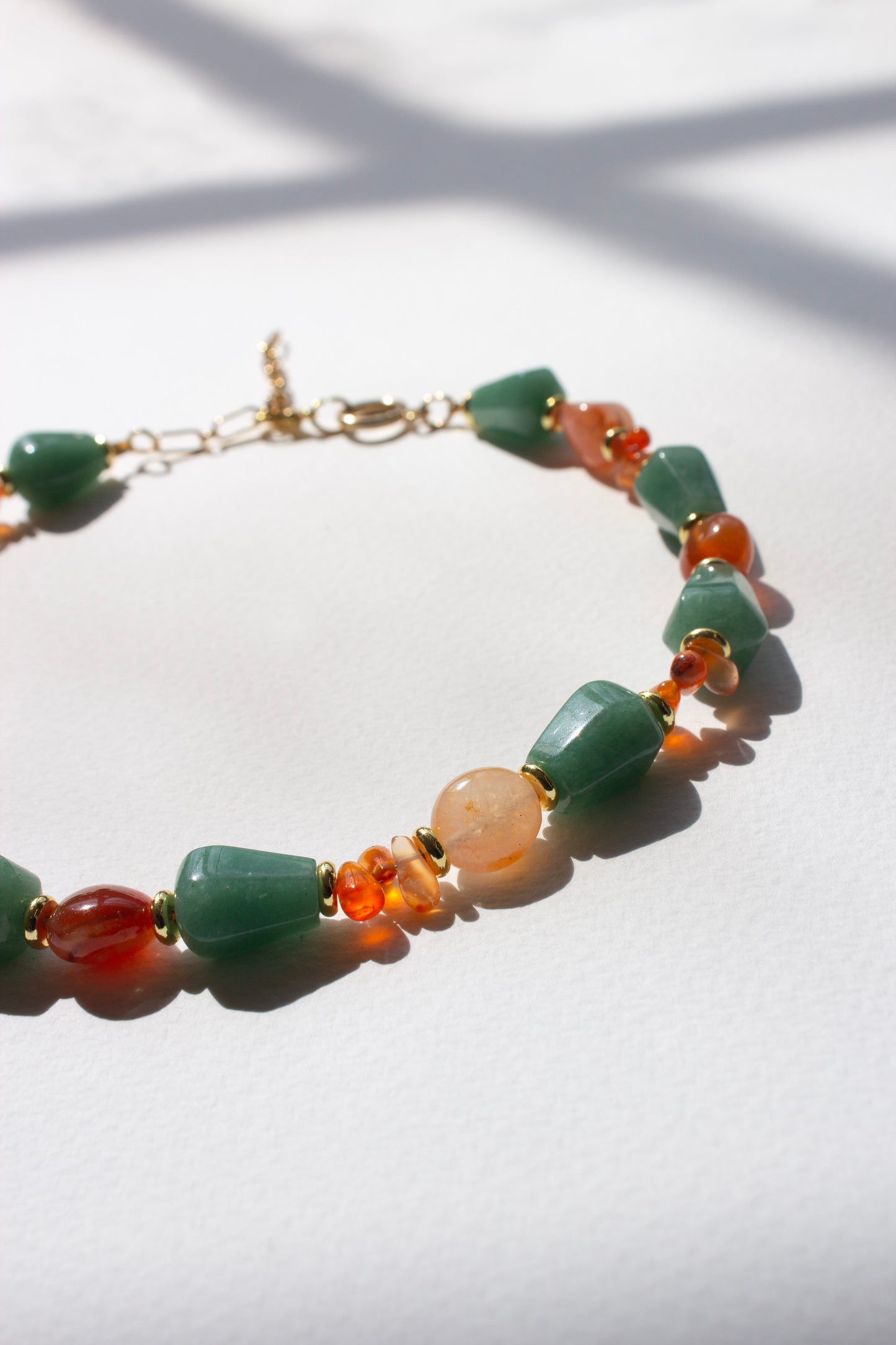 Hiba Necklace - Aventurine Carnelian