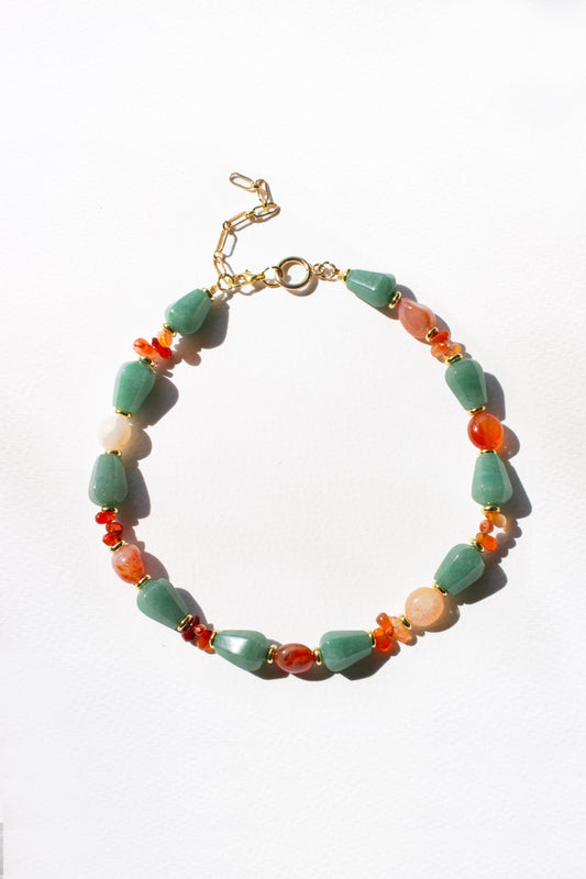 Hiba Necklace - Aventurine Carnelian
