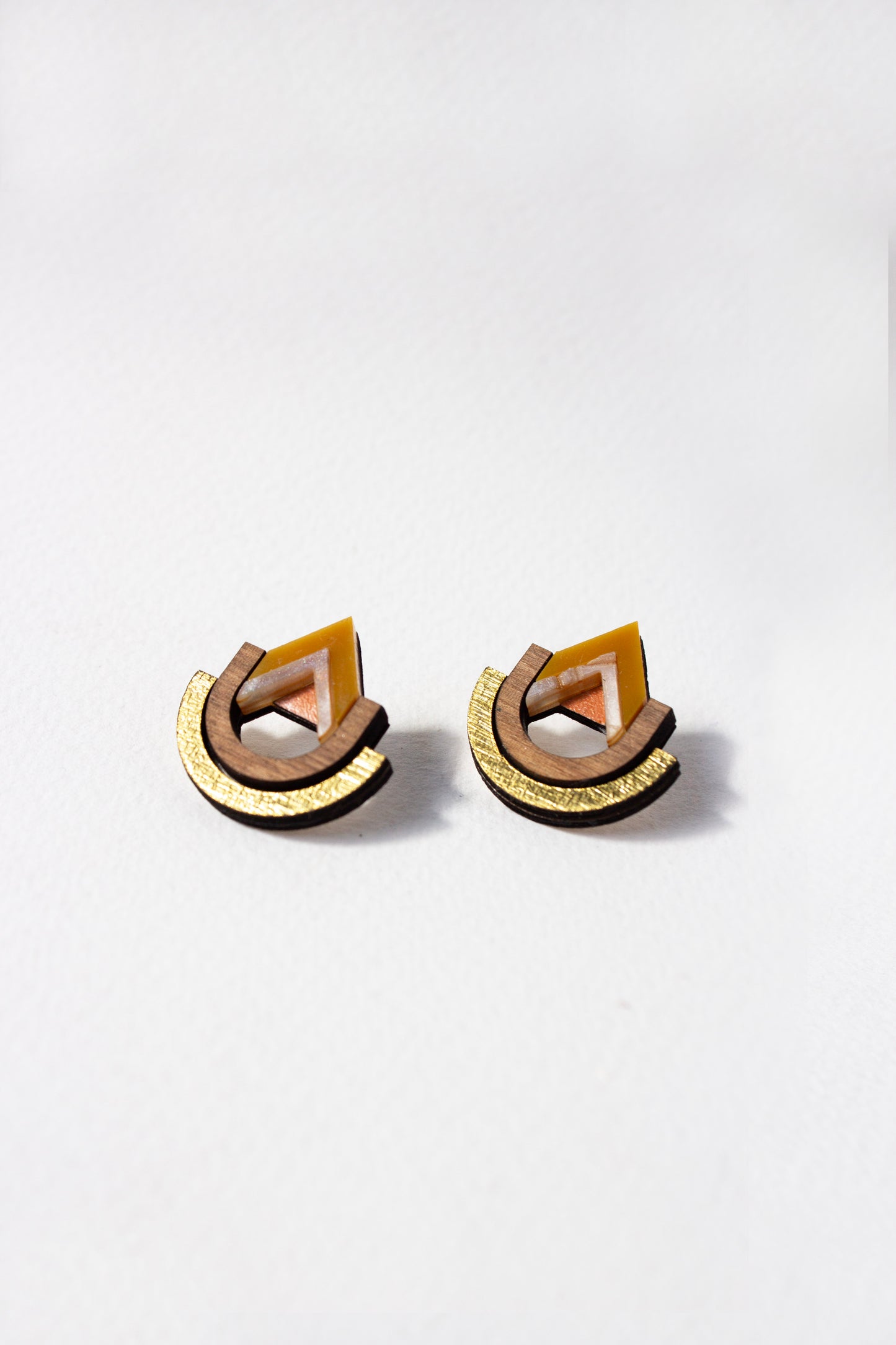 Imara Pyramid Earrings - Carnelian