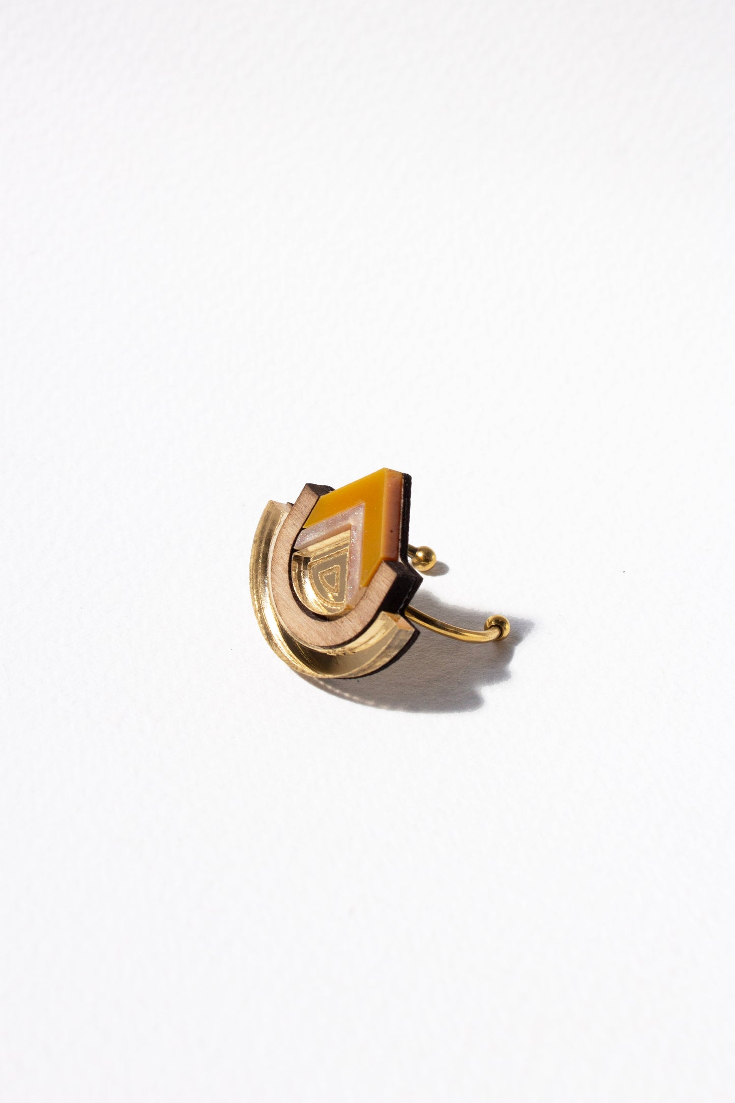 Imara Pyramid Ring - Ochre