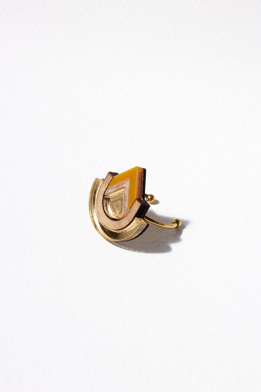Imara Pyramid Ring - Ochre