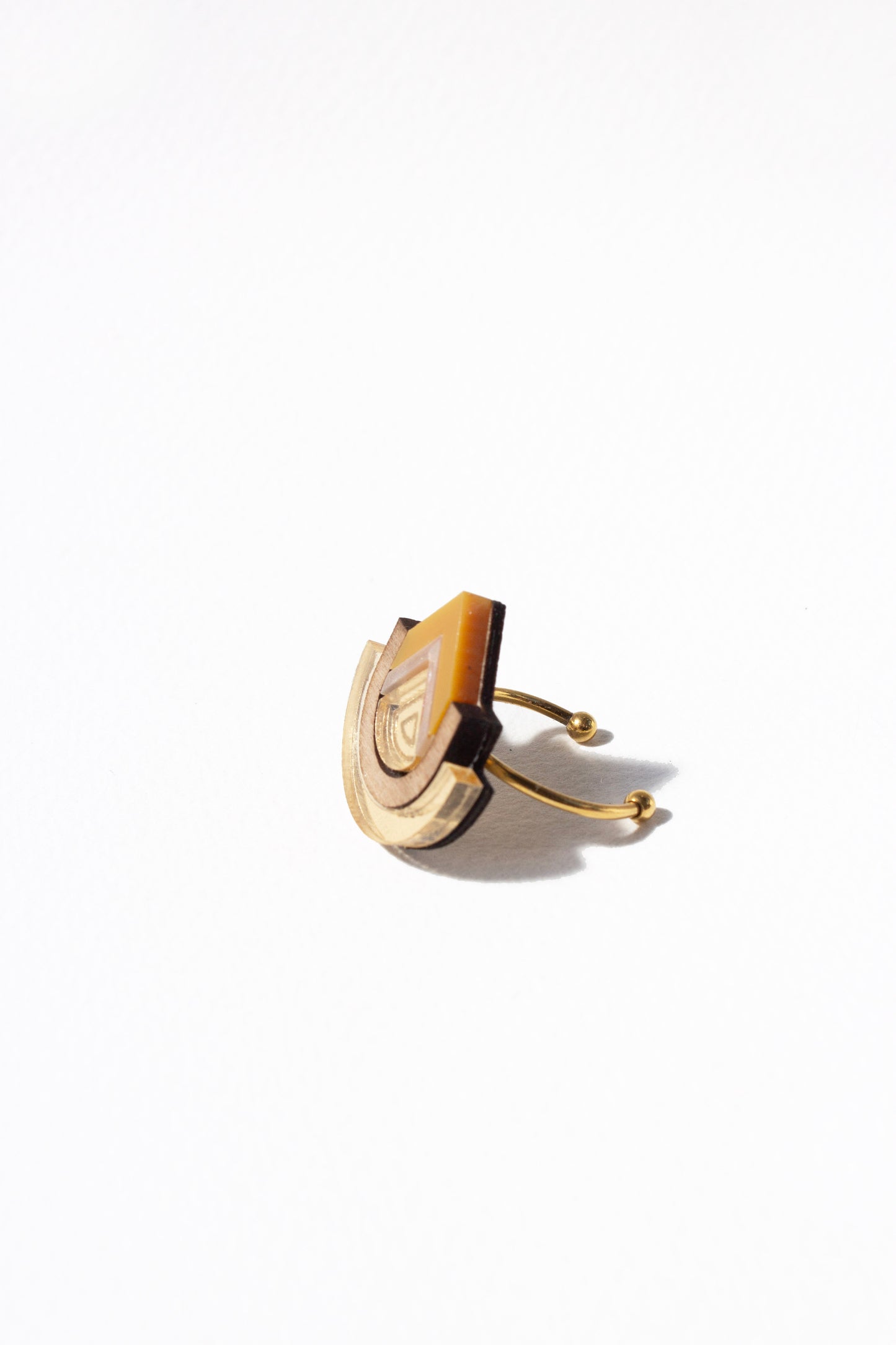 Imara Pyramid Ring - Ochre