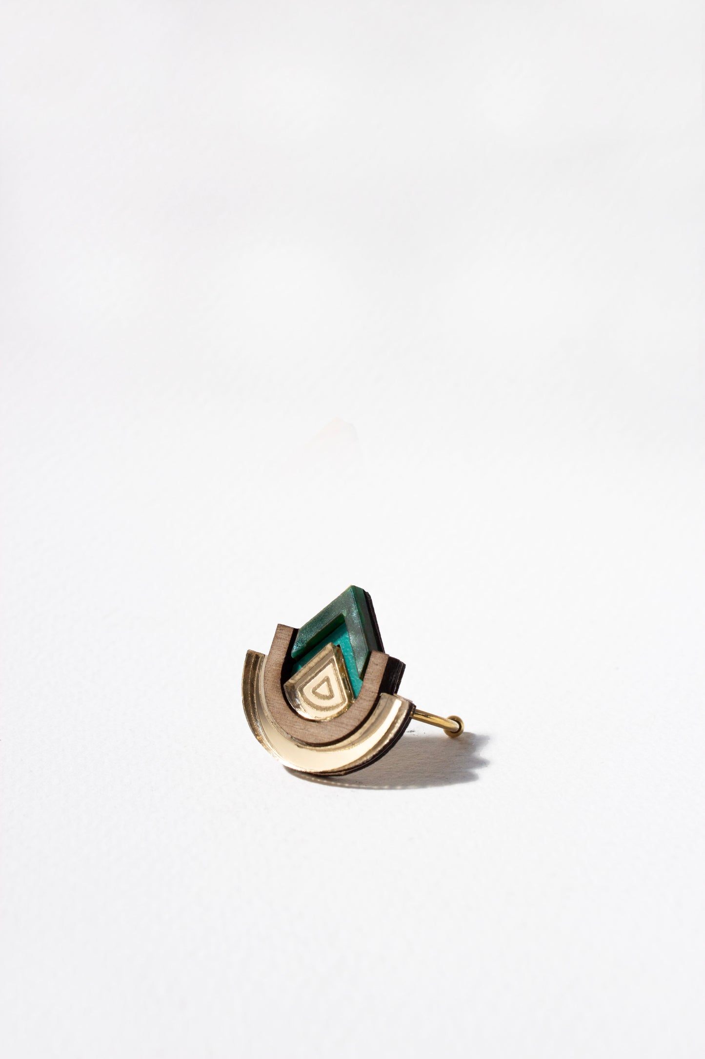 Imara Pyramid Ring - Emerald
