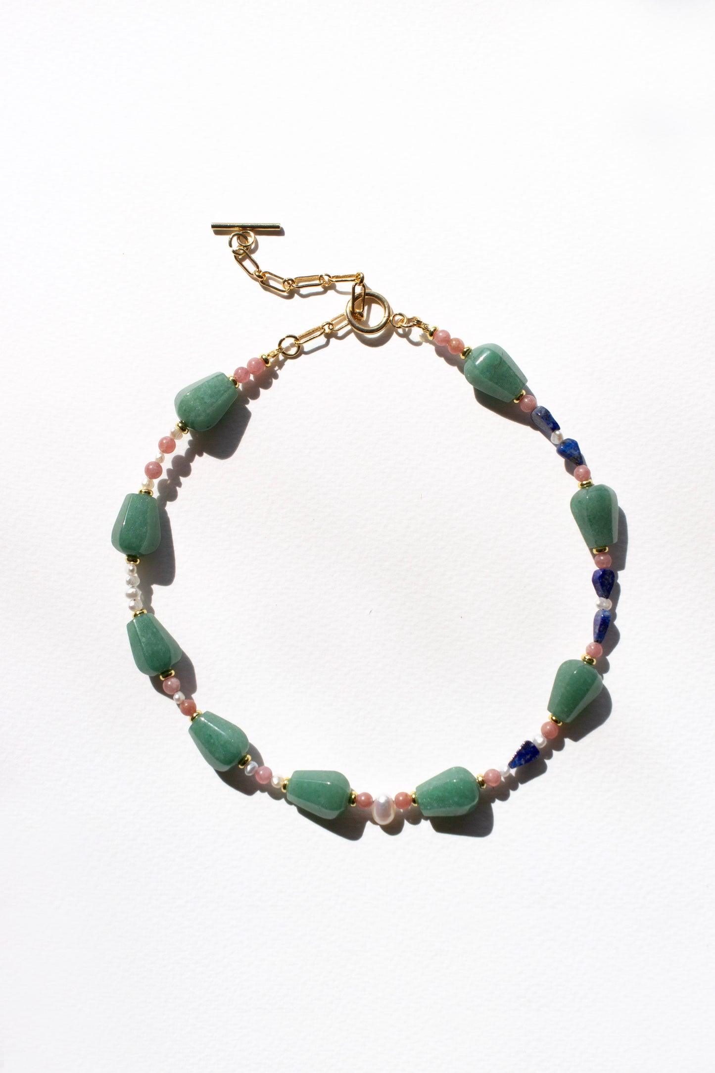 Inaya Necklace - Aventurine Pearl