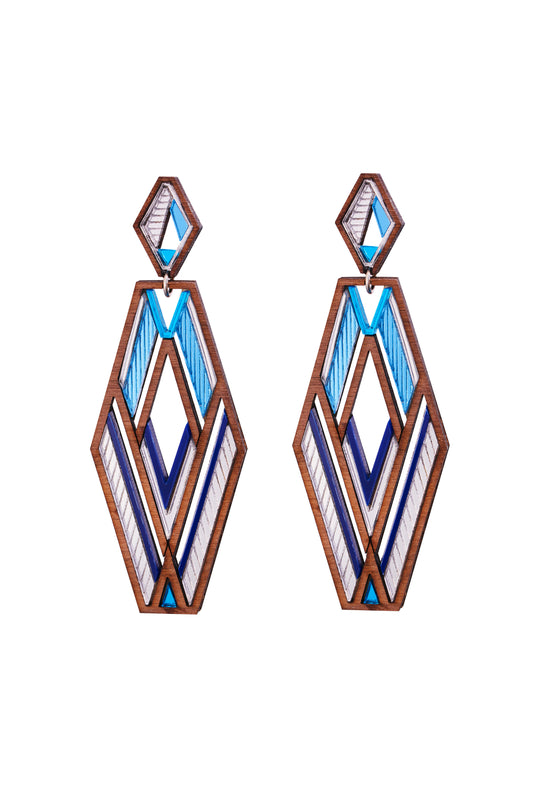 Lois Earrings - Blue