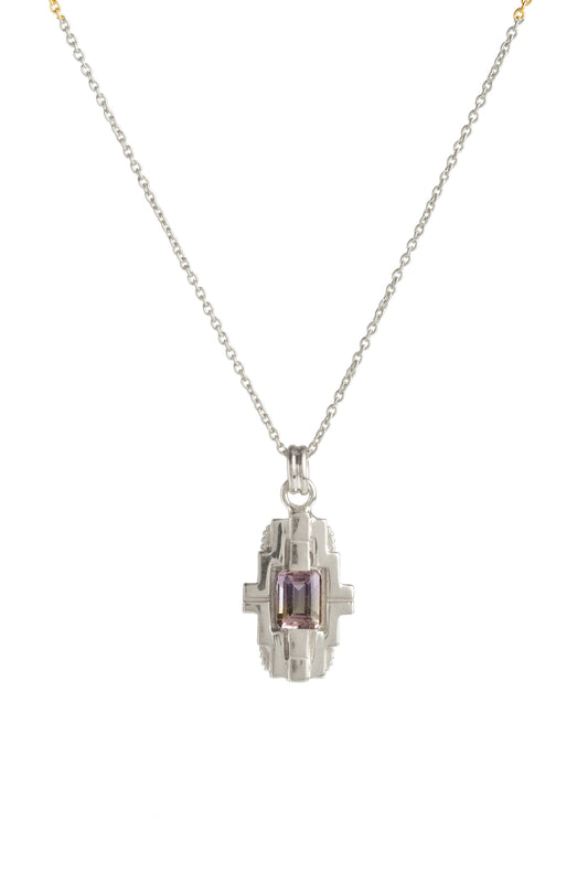 Mayan Necklace - Silver Ametrine