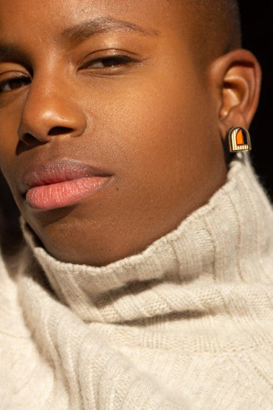 Mini Window Stud - Orange