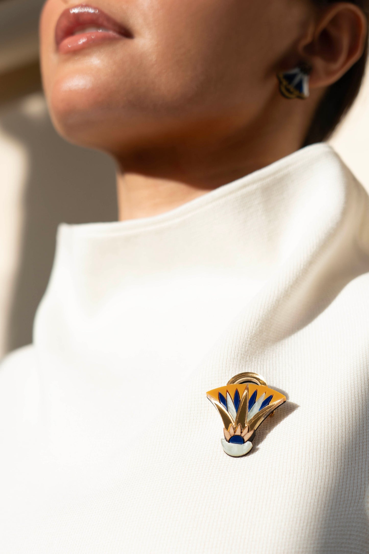 Seshen Lotus Brooch