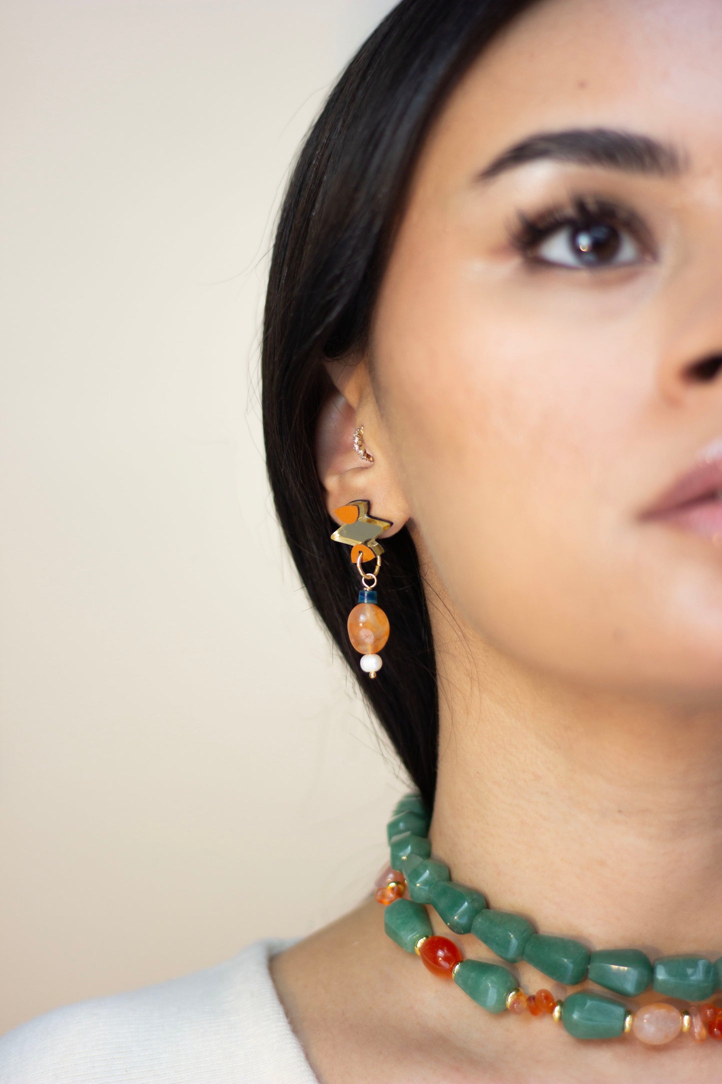 Hiba Necklace - Aventurine Carnelian