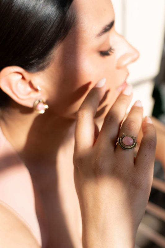 Selene Rhodochrosite Ring