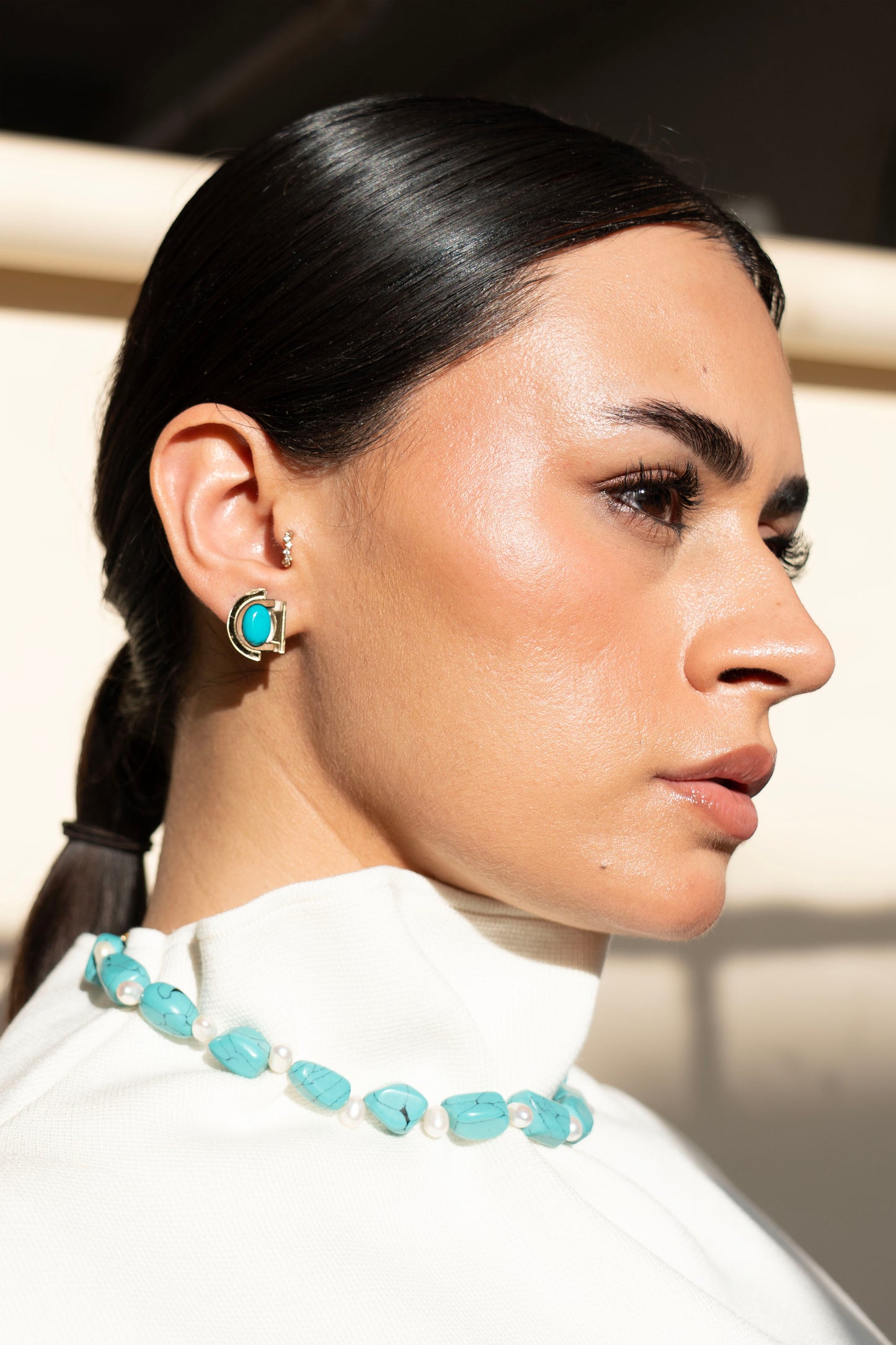 Selene Turquoise Studs