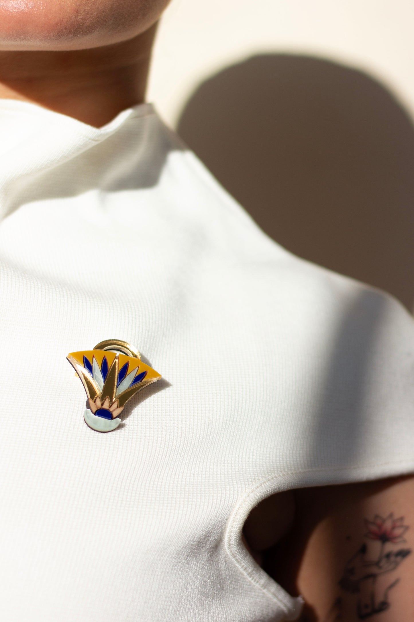 Seshen Lotus Brooch