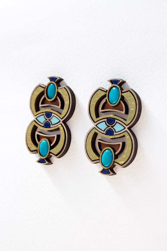 Neferet Earrings - Turquoise