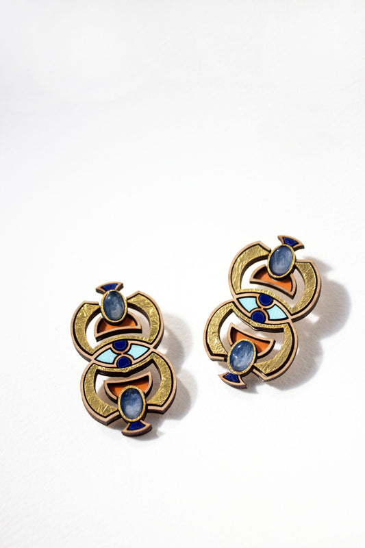 Neferet Earrings - Kyanite