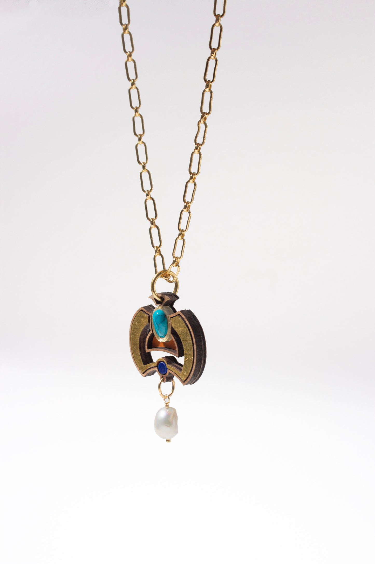Neferet Pendent Necklace - Turquoise