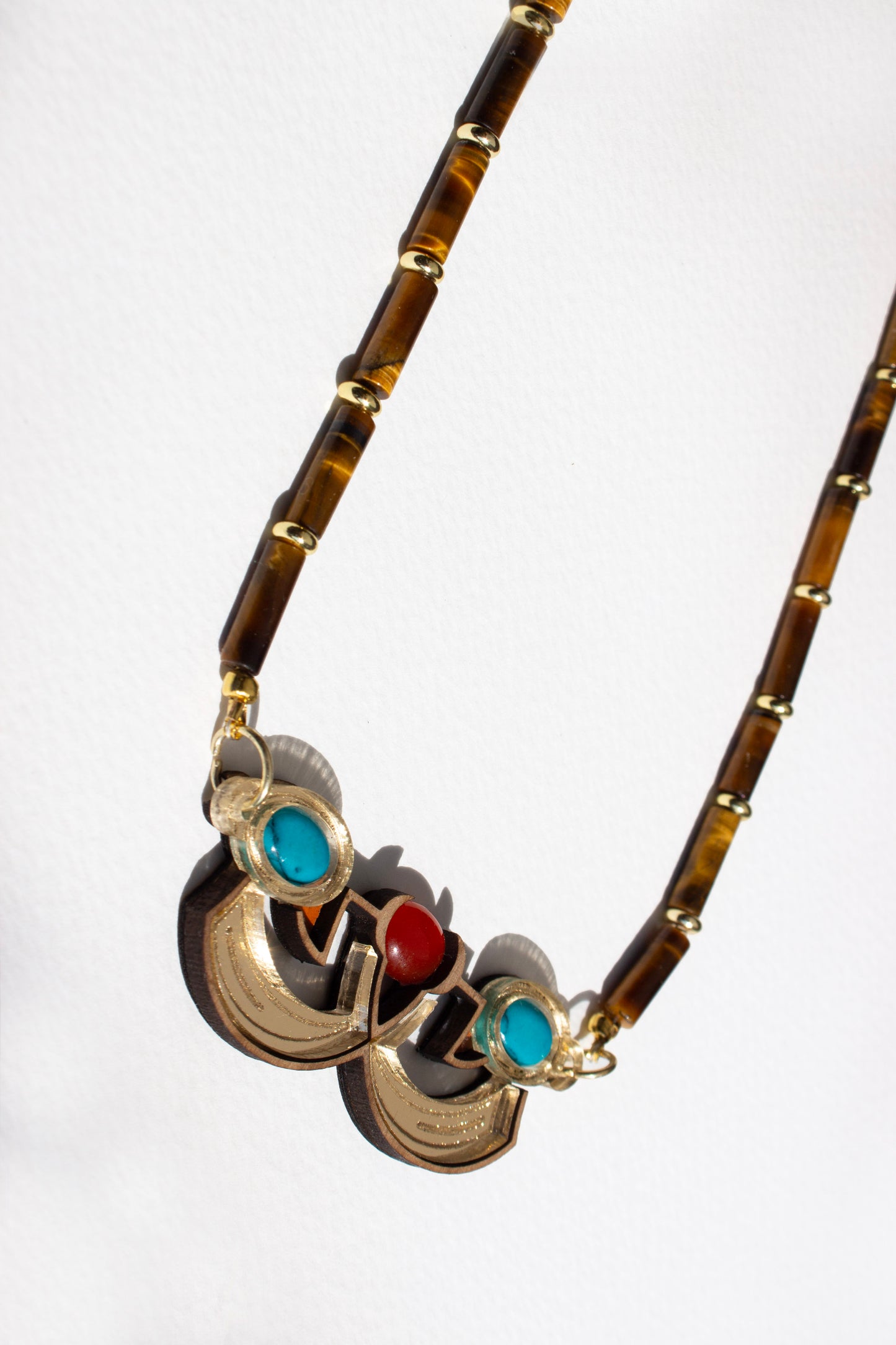 Neferet Beaded Necklace - Tigers Eye