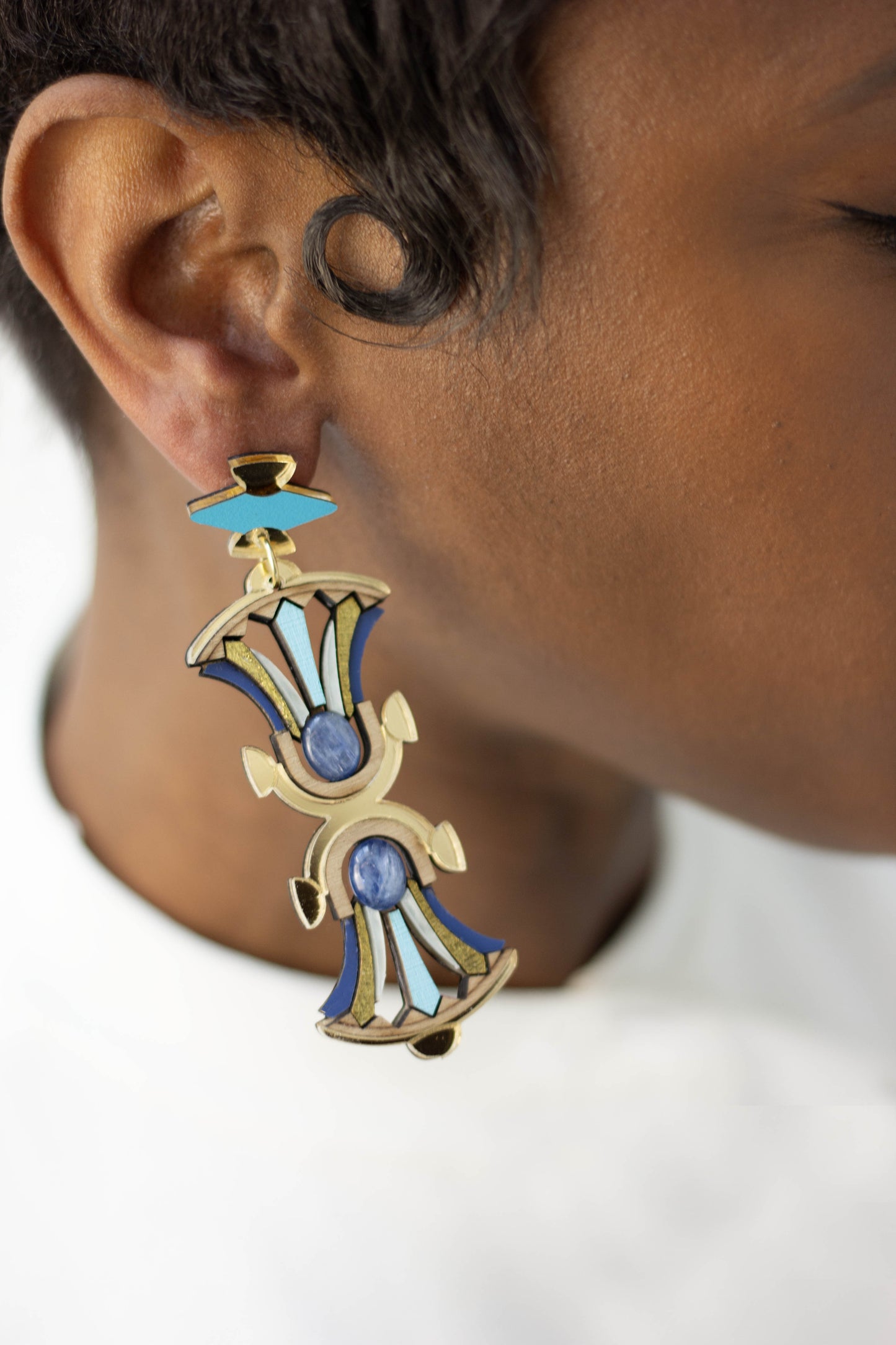 Nefertiti Earrings - Kyanite