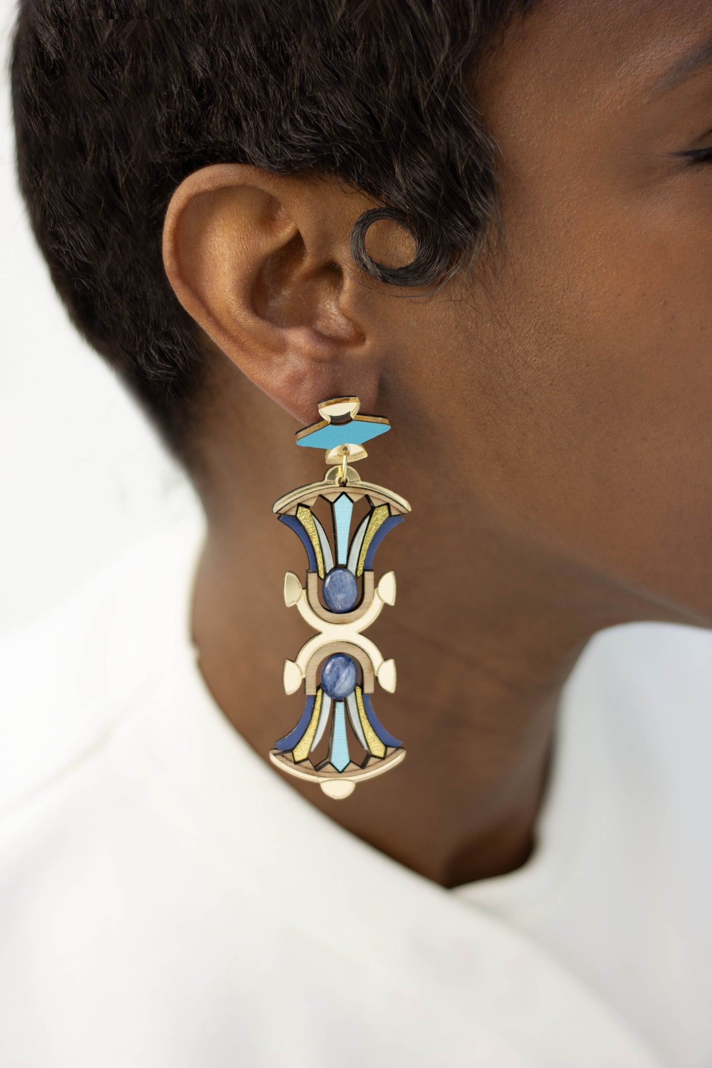 Nefertiti Earrings - Kyanite