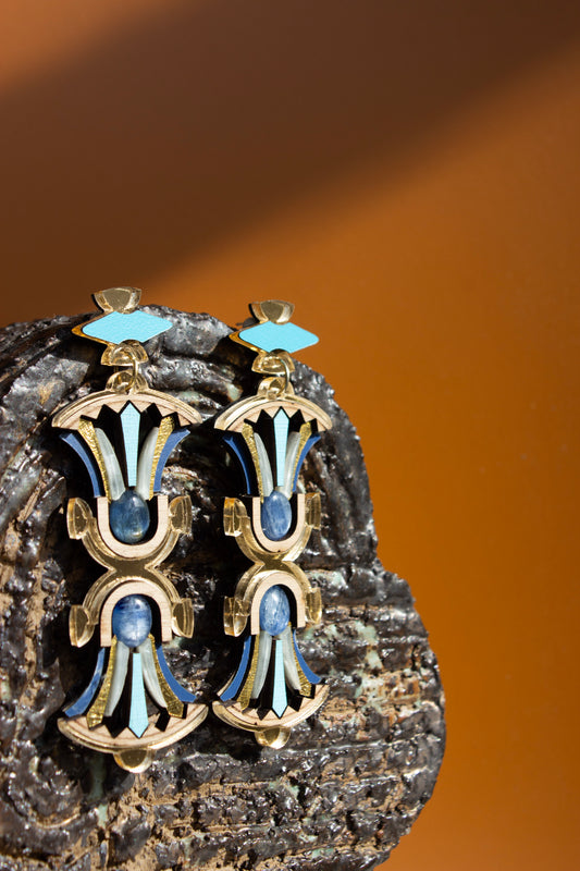 Nefertiti Earrings - Kyanite