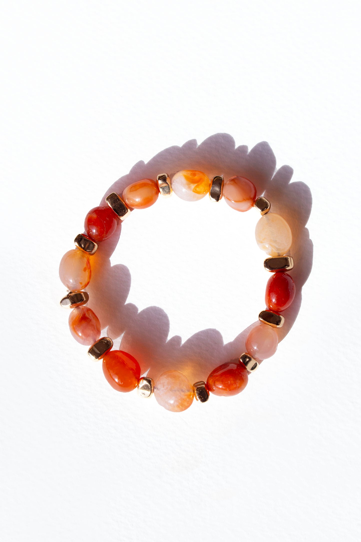 Samia Carnelian Beaded Bracelet