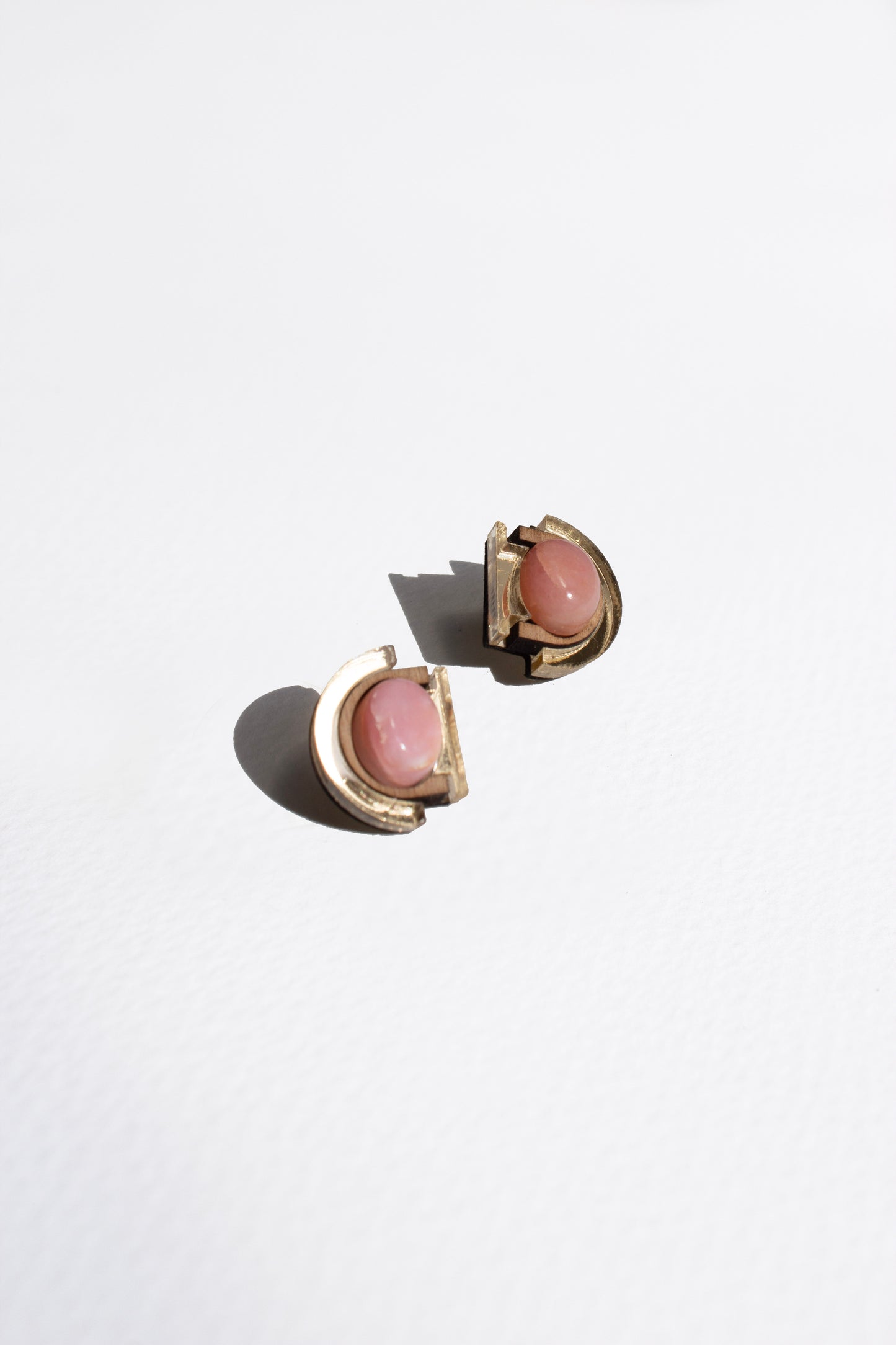 Selene Rhodochrosite Studs