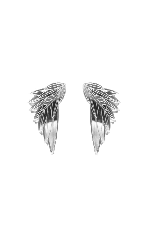 Wing Earrings - Silver