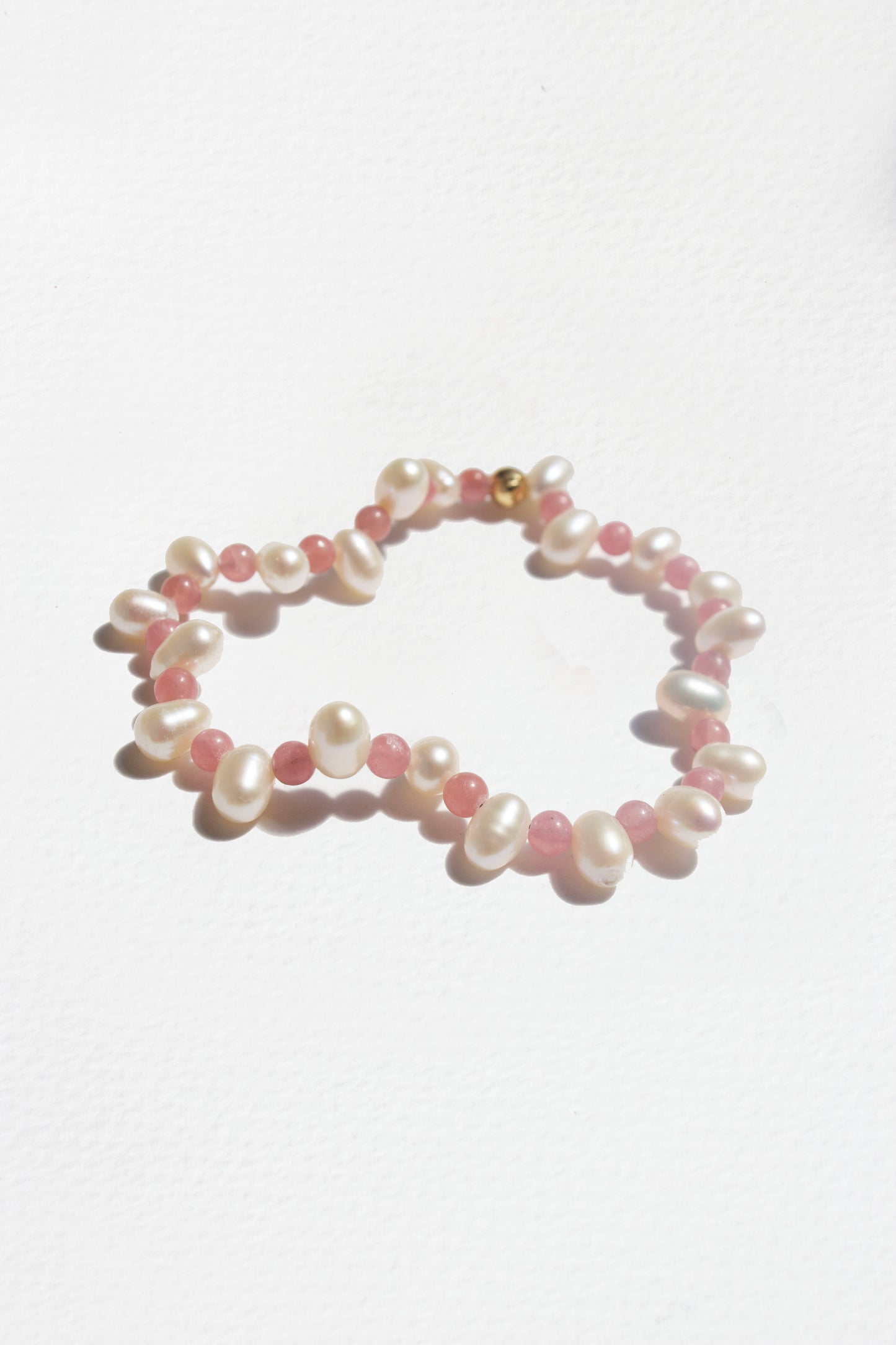 Zayna Pearl & Rhodonite Bracelet