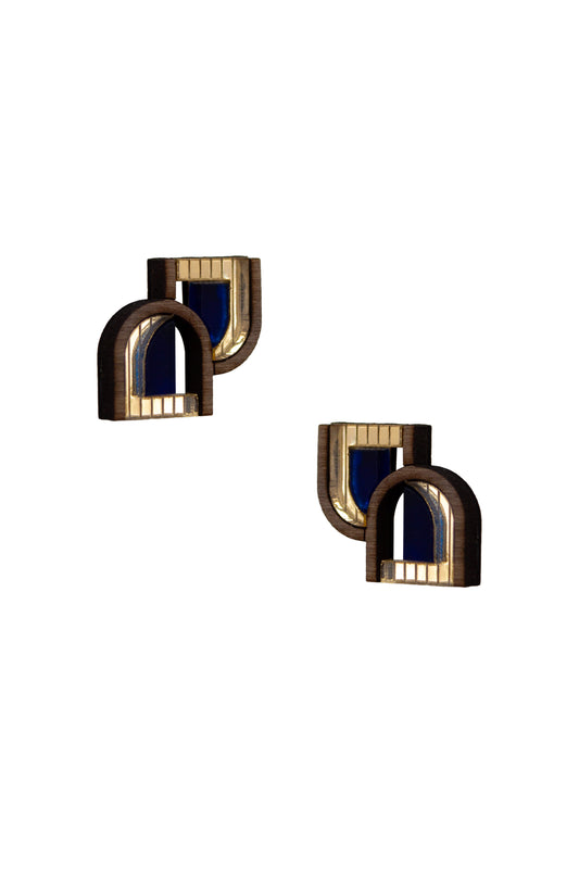 Arch Window Stud - Navy