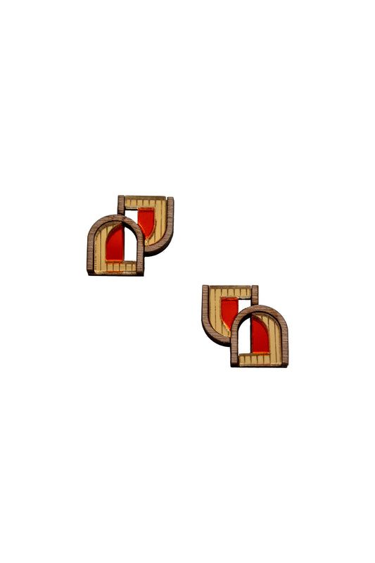 Arch Window Stud - Orange