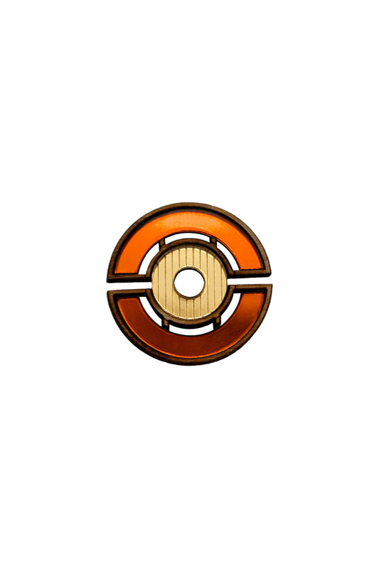 Barbican Brooch - Orange