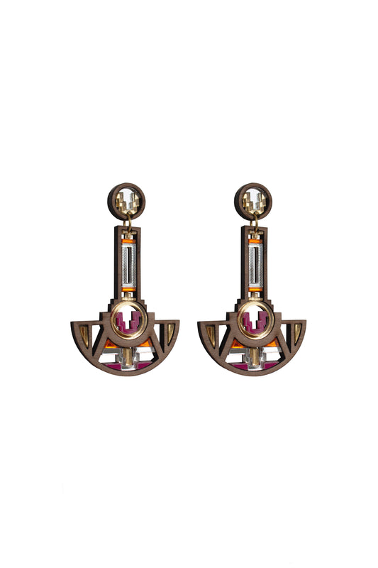 Saya Earrings - Dragon Fruit