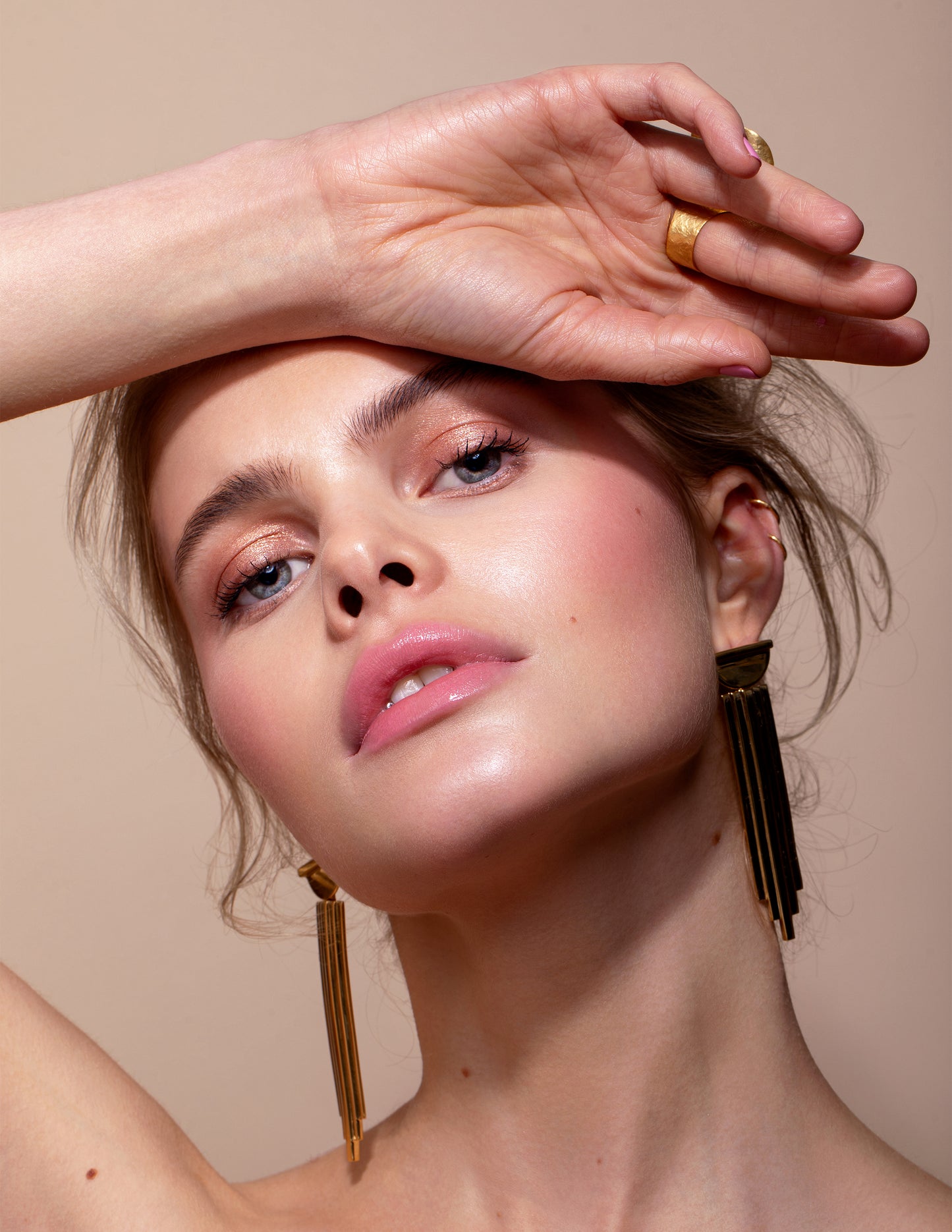 Layered Chandelier - Gold