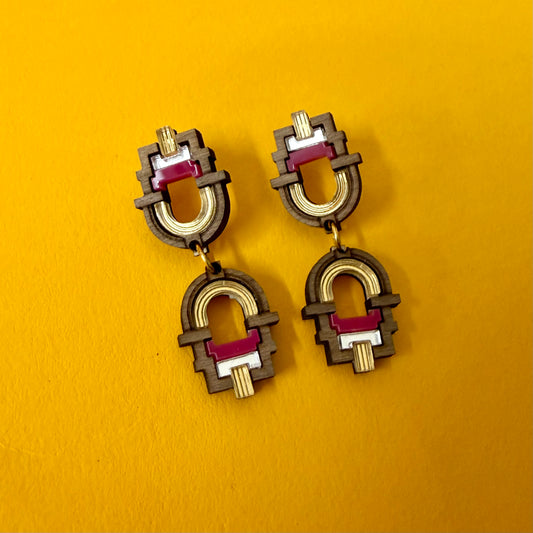 Zyanya Earring - Dragon Fruit SECONDS