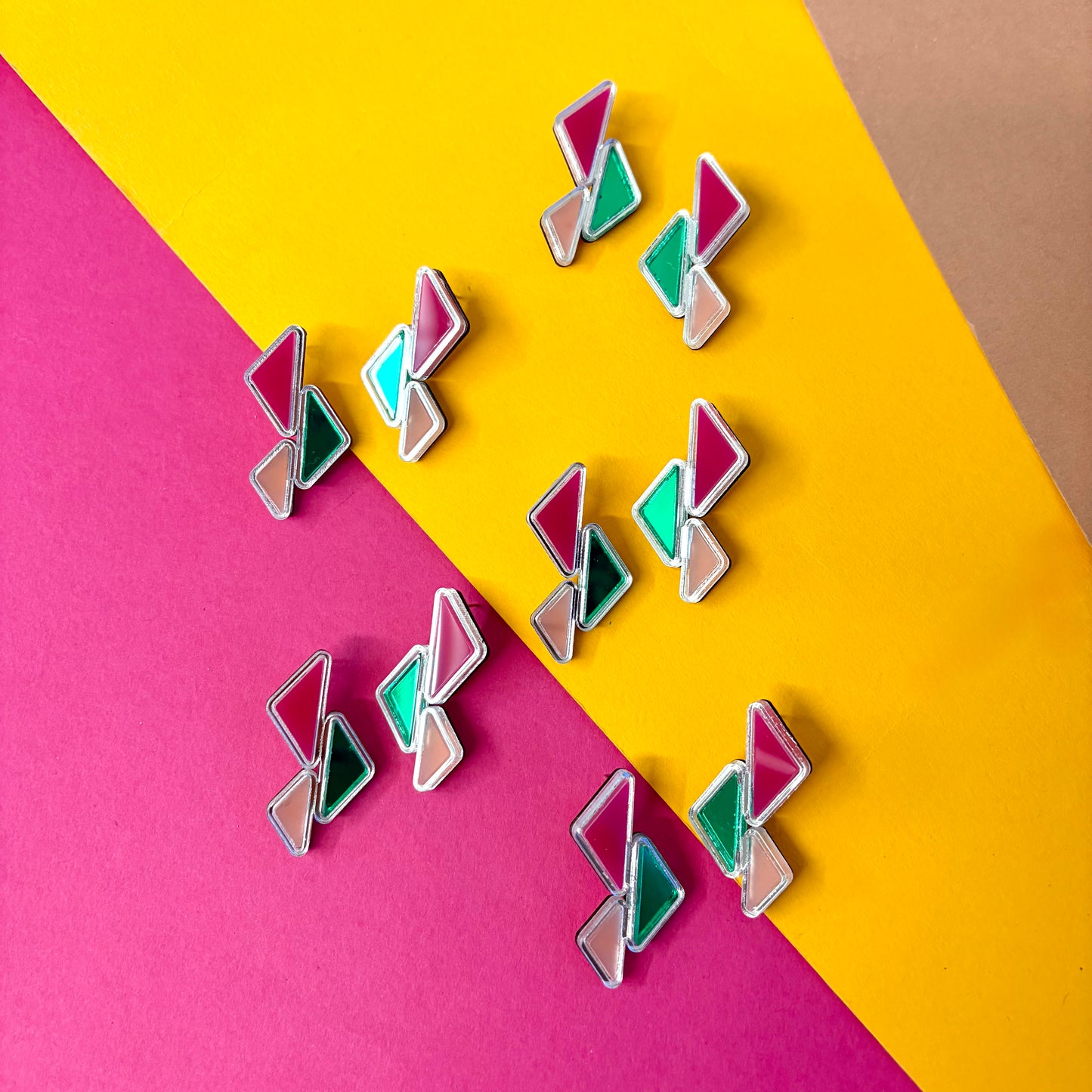 Mini Amal Earrings - Watermelon SECOND