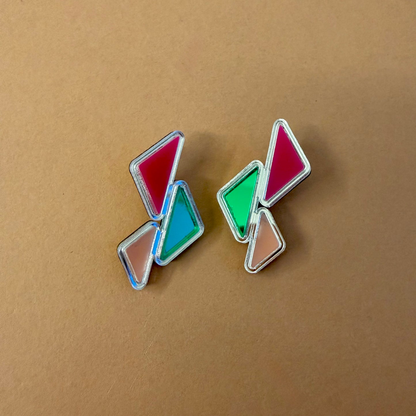 Mini Amal Earrings - Watermelon SECOND