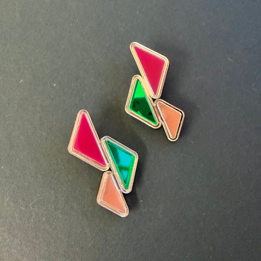 Mini Amal Earrings - Watermelon SECOND