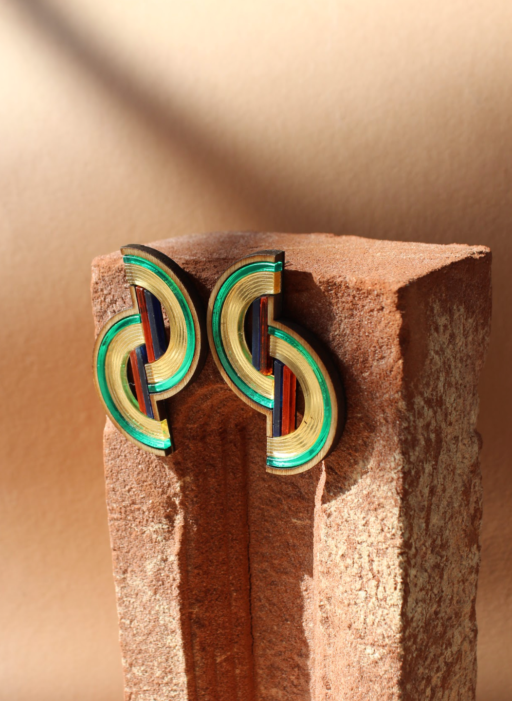 Barbican Earrings - Green