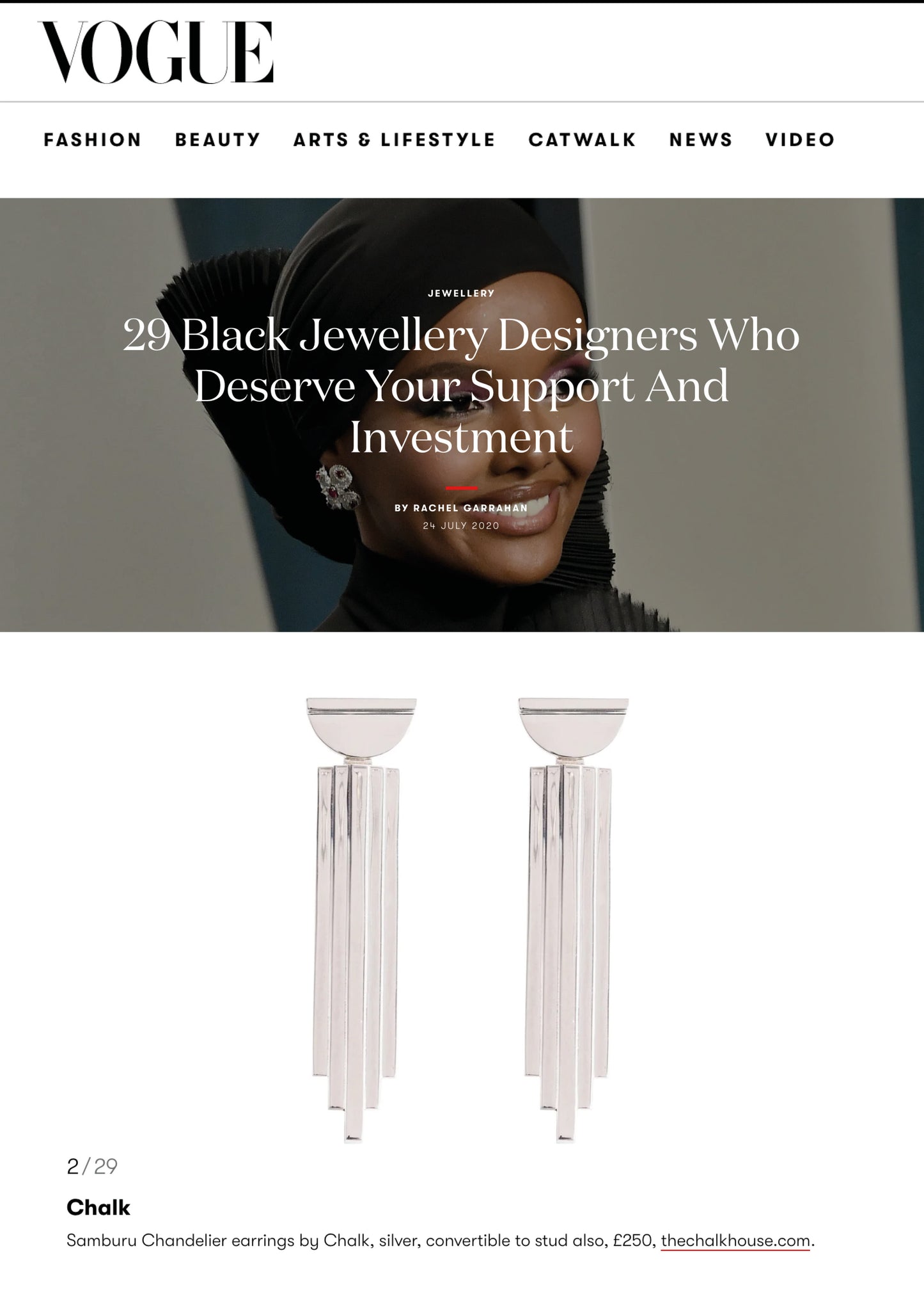 Layered Chandelier - Silver